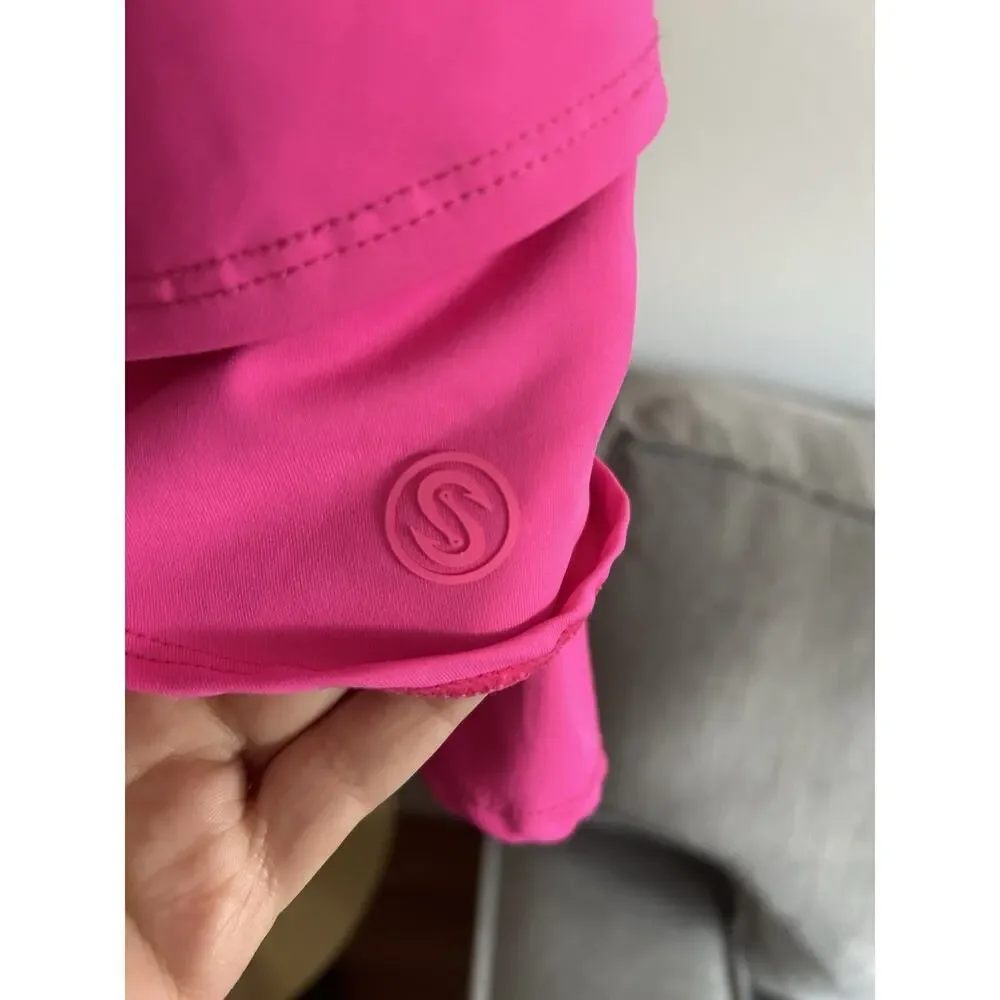 Scales Pink Ruffles Skort Pickleball Tennis Golf